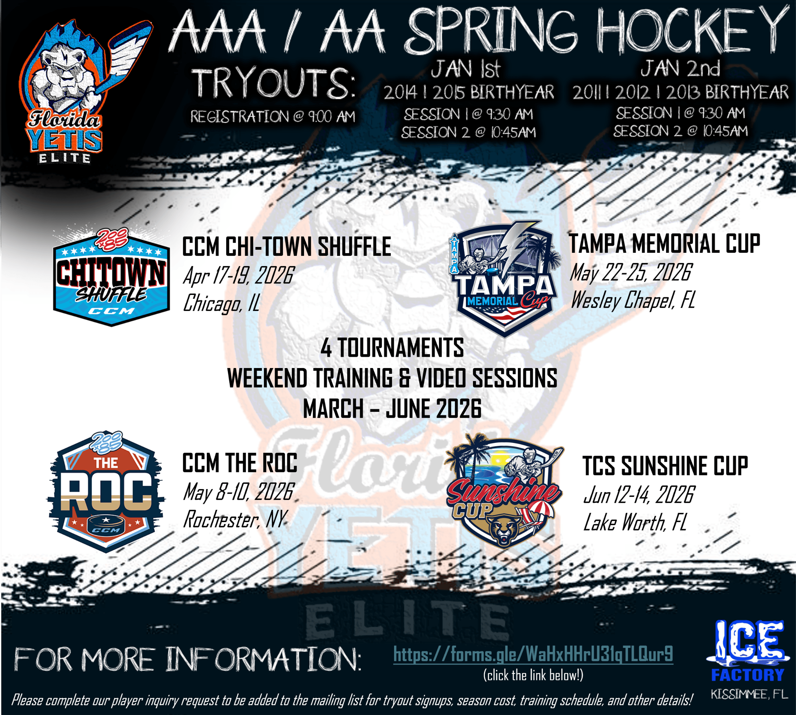 Yetis Elite Spring Program 2026